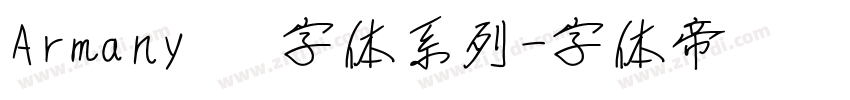 Armany   字体系列字体转换